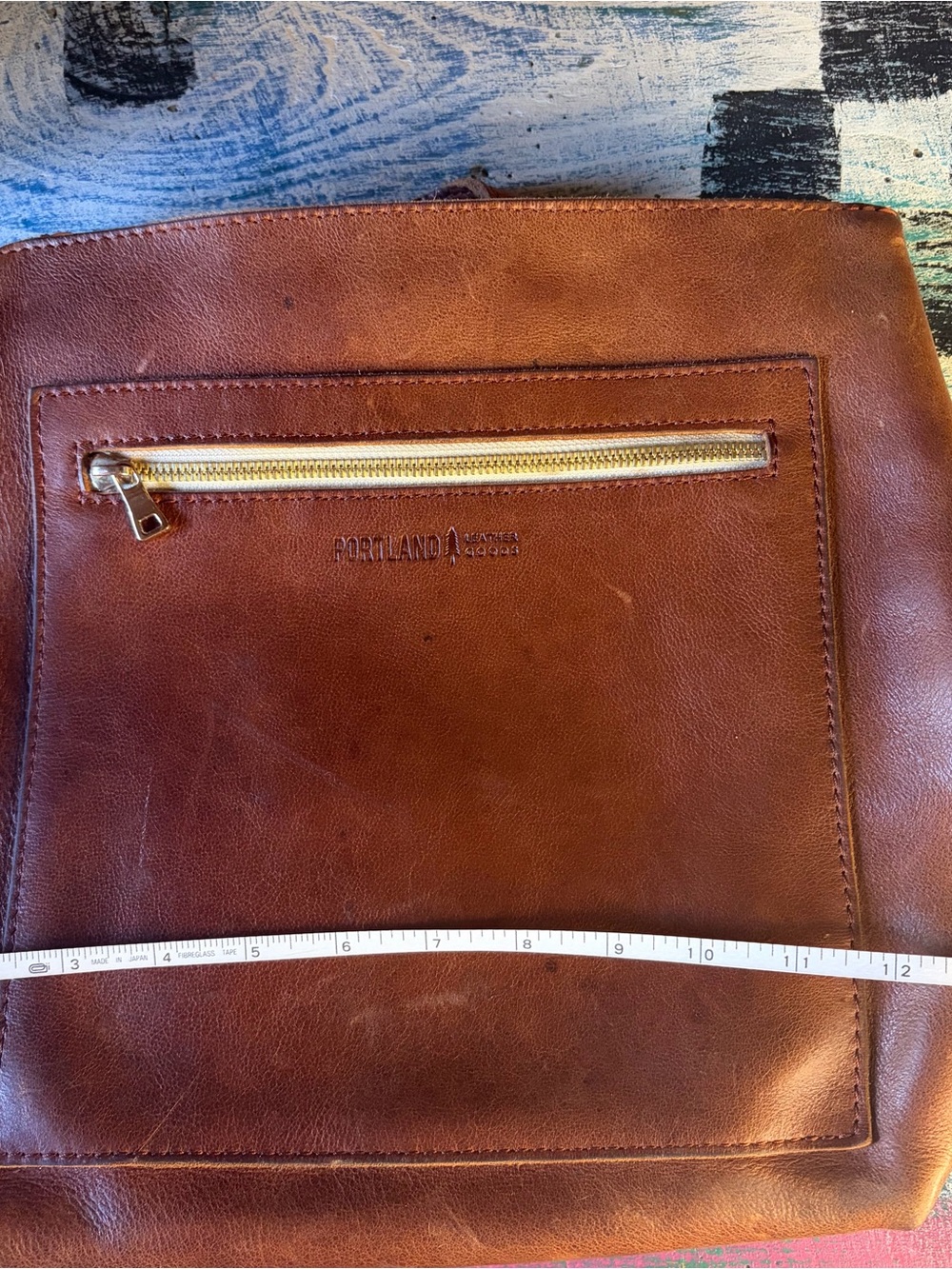 Portland Leather Company Brown Leather Backpack - Picture 9 of 10